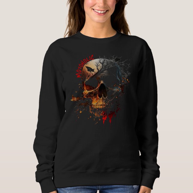Sudadera Motohólico de Acuarela (Anverso)