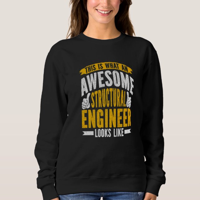 Sudadera Motor de ingeniería estructural (Anverso)