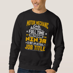 Sudadera Motor Mechanic Job Title Motor Machinist Technic