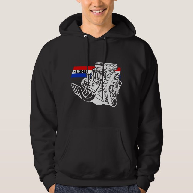 Sudadera Motor soplado 426 HEMI de V8 (Anverso)