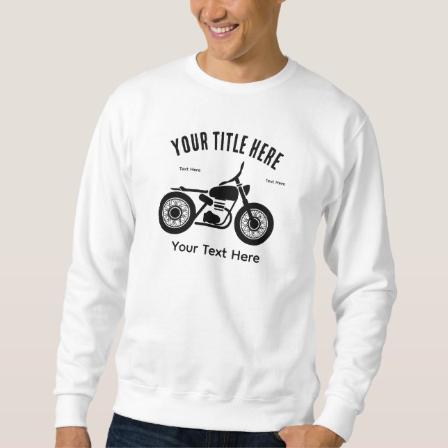 Sudadera Motorcycle Ride Speed and Freedom Design (Anverso)
