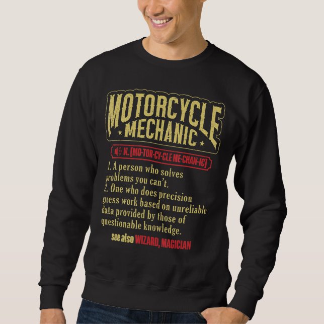 Sudadera Motorcycle TechniDefinition Motorcycle Mechan (Anverso)