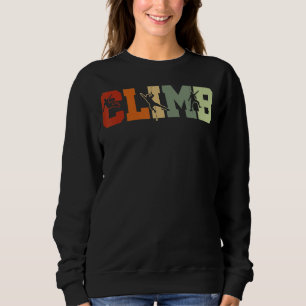 Sudadera Mou de escalada gráfica retro con pepino rocoso