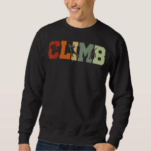 Sudadera Mou de escalada gráfica retro con pepino rocoso