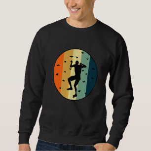 Sudadera Mou de escalada gráfica retro con pepino rocoso