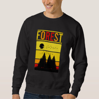 Sudadera Mountain and Forest Scene Silhouette  48