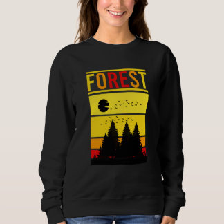 Sudadera Mountain and Forest Scene Silhouette  48