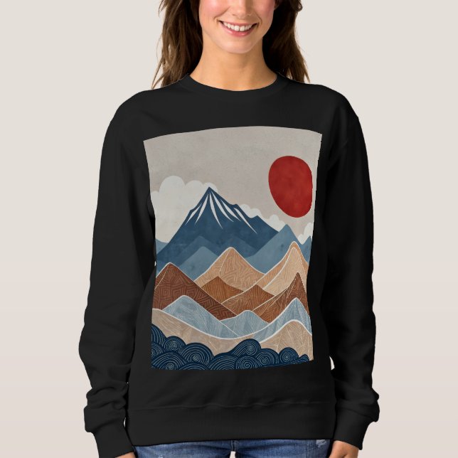 Sudadera Mountains Sunset Beauty (Anverso)