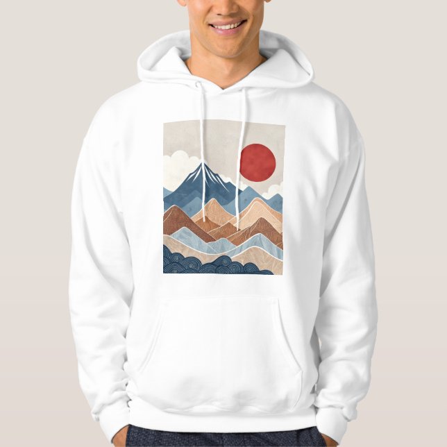 Sudadera Mountains Sunset Beauty (Anverso)