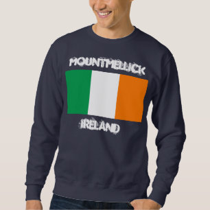 Sudadera Mountmellick, Irlanda con bandera irlandesa