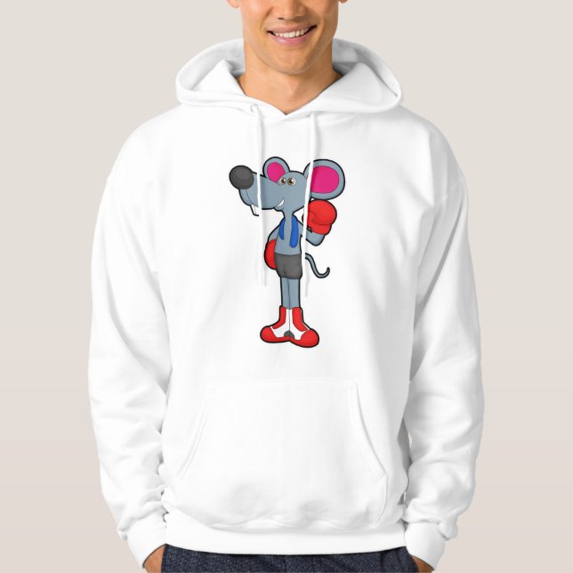 Sudadera Mouse at Boxing with Boxing gloves (Anverso)