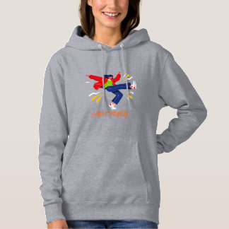 Sudadera Movimiento de Baile Energético Gráfico Juvenil