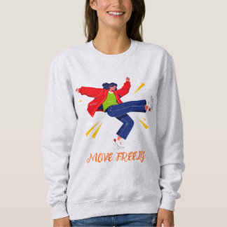 Sudadera Movimiento de Baile Energético Gráfico Juvenil