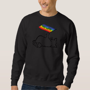 Sudadera Movimiento por la paz sin guerra Bandera mundial d