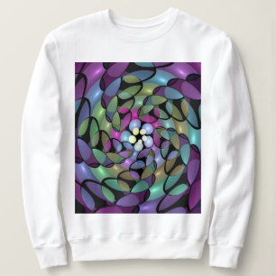 Sudadera Movimientos coloridos Resumen Arte Fractal Trippy