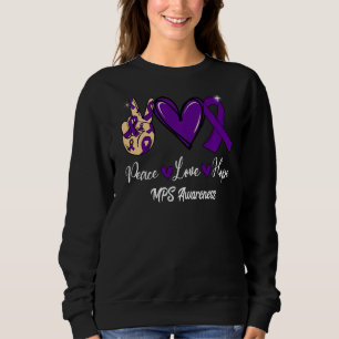 Sudadera MPS Conciencia Paz Amor Esperanza Cinta Púrpura