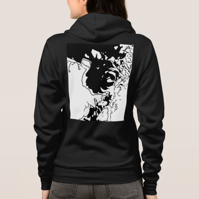 Sudadera MRNStudios Doodle de flores (Reverso)
