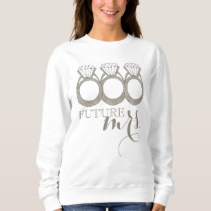 Sudadera MRS futura. Anillo de compromiso de novias con dia