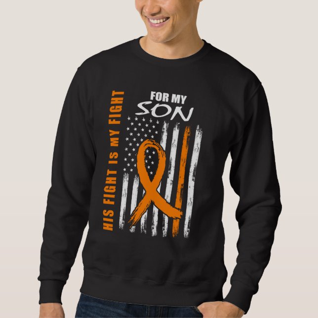 Sudadera MS His Fight Is My Fight Son Multiple Sclerosis Fl (Anverso)