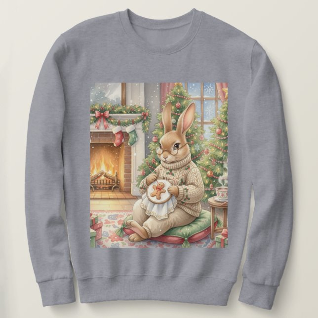 Sudadera Ms. Stitchy en Navidad  (Anverso del diseño)