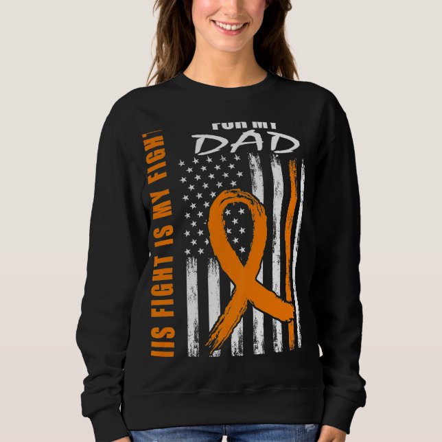 Sudadera MS Su Lucha Es Mi Lucha Papá Múltiple Esclerosis F (Anverso)