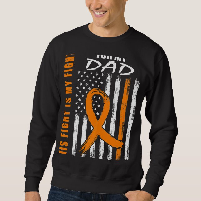 Sudadera MS Su Lucha Es Mi Lucha Papá Múltiple Esclerosis F (Anverso)
