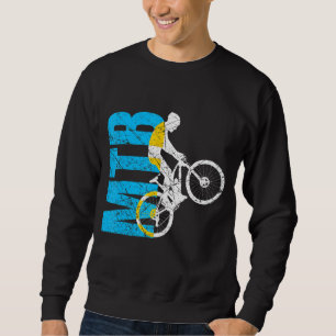 Sudadera Mtb Lettering Mountain Bike Trail Park Cyclist