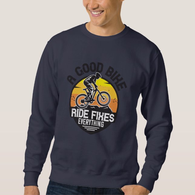 Sudadera MTB - Ride arregla todo (Anverso)