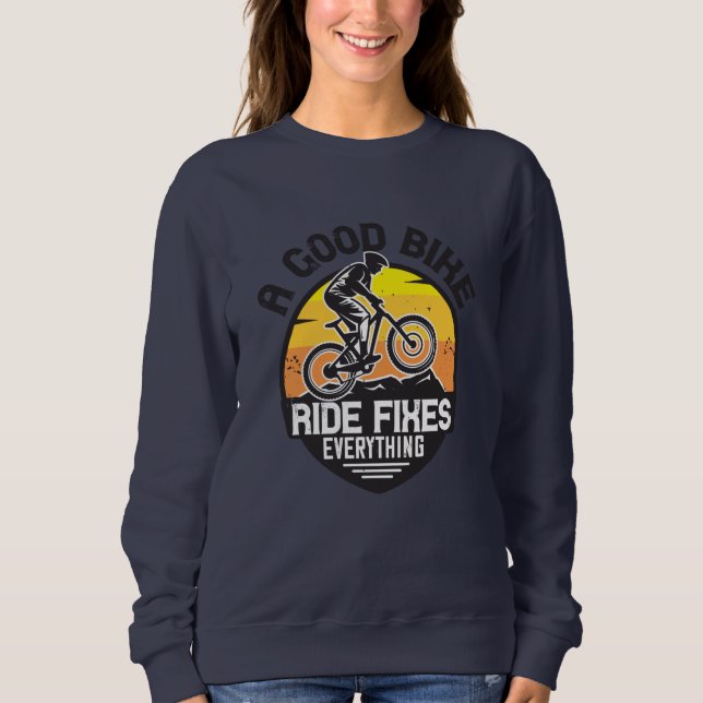 Sudadera MTB - Ride arregla todo (Anverso)