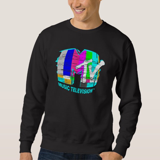 Sudadera MTV Molesto Pop Art Rainbow Static Glit (Anverso)