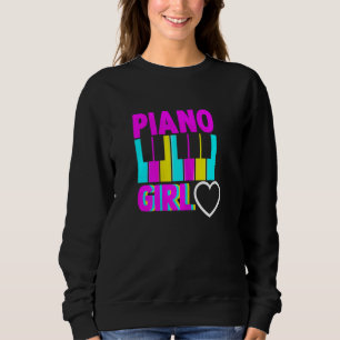 Sudadera Mu, Chica pianista pianista de música de piano