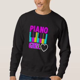 Sudadera Mu, Chica pianista pianista de música de piano