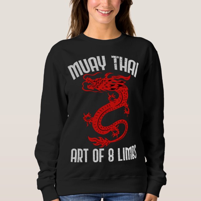 Sudadera Muay Thai de 8 extremidades citas de Muay Thai (Anverso)