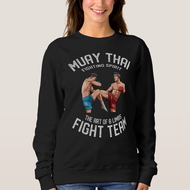 Sudadera Muay Thai, El Equipo De Lucha Contra El Boxeo Tail (Anverso)