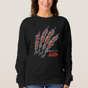 Sudadera Muay Thai Garra de Tigre C de Lucha de la Calle de