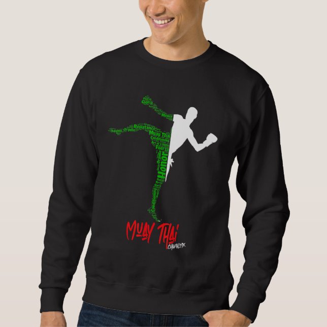 Sudadera Muay Thai luchando contra el boxeo en México (Anverso)