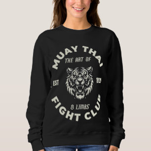 Sudadera Muay Thai MMA lucha contra el tatuaje tigre de 8 e