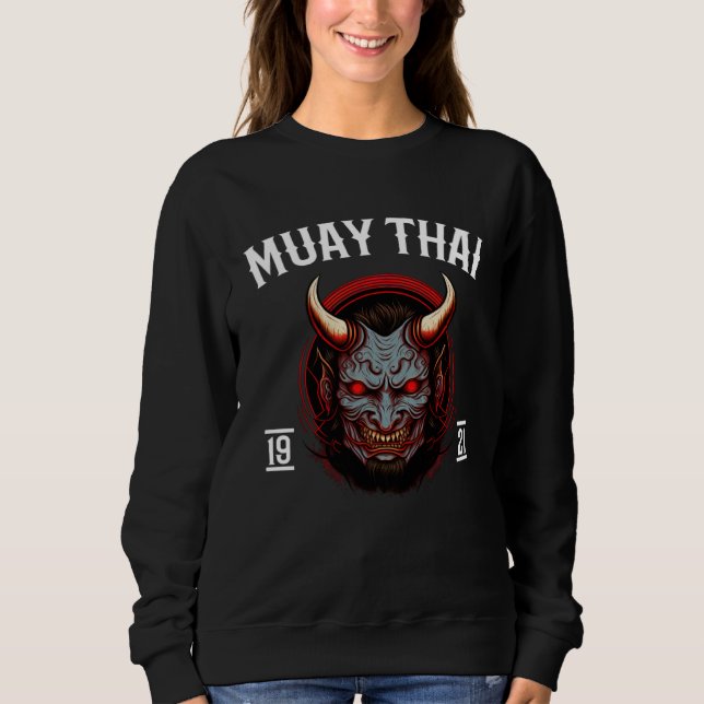Sudadera Muay Thai Oni Warrior Fight Team  3 (Anverso)