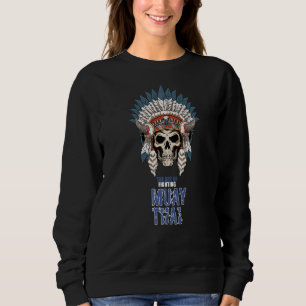Sudadera Muay Thai Skeleton War Bonnet Thai Boxin