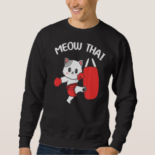 Sudadera Muay Thai, un gato bonito