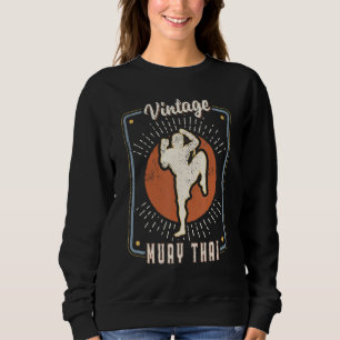 Sudadera Muay Thai Vintage Retro Clásico Deporte Amor 1