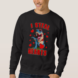 Sudadera Muchachos Y Hombres Graciosos Me Robo Corazas Dino