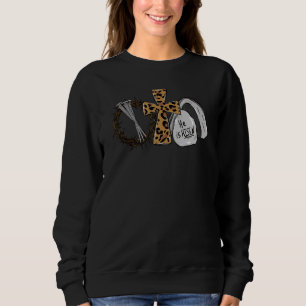 Sudadera Mucho puede pasar en 3 días cruz leopardo cristian