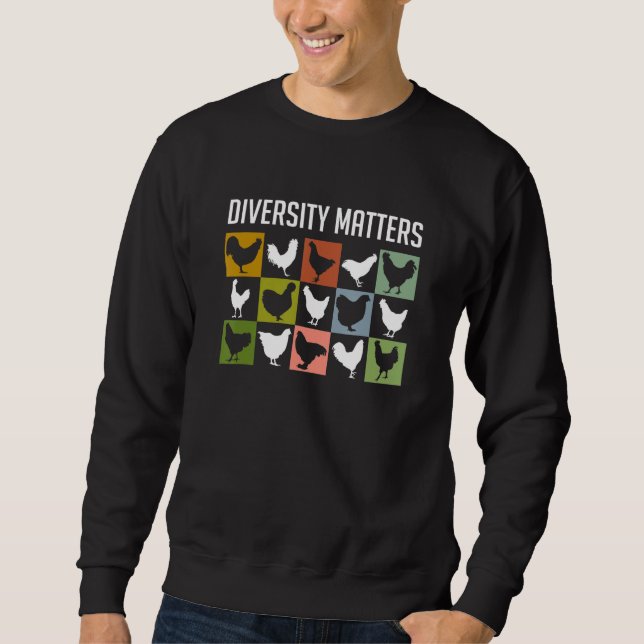 Sudadera Muchos Pollos Hermosos Cultivan Pollos Con Aves De (Anverso)