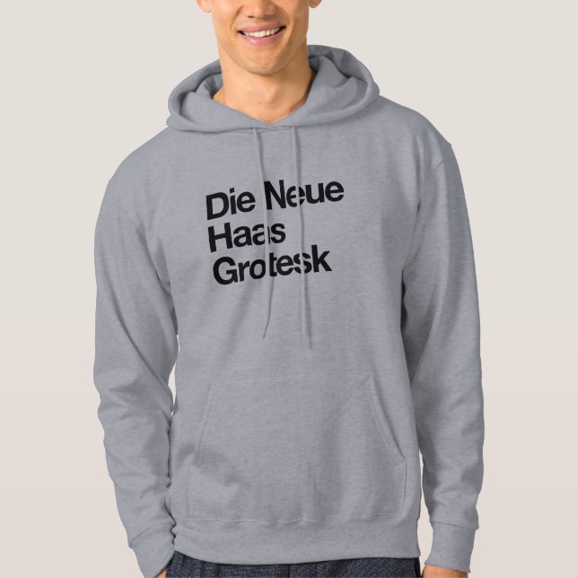 Sudadera Muere Neue Haas Grotesk (Anverso)