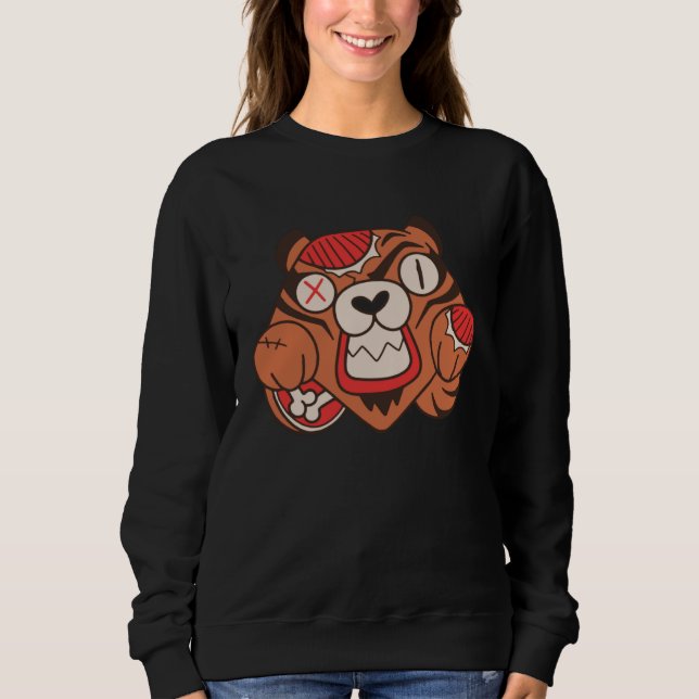 Sudadera Muerte de zombie tigre (Anverso)
