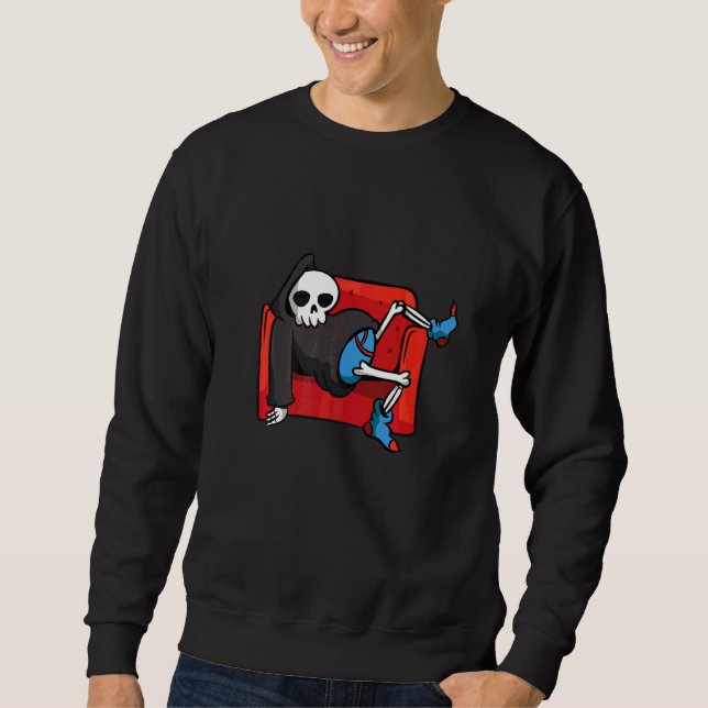 Sudadera Muerte en Sofá (Anverso)