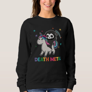 Sudadera Muerte Metalizado: Unicornio muere en paro