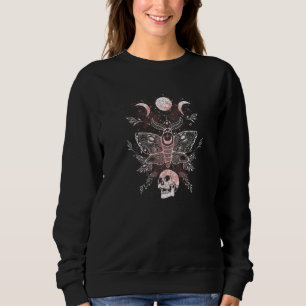 Sudadera Muerte Moth Gótica Oscuro Bruja Oculta Gótico Wicc