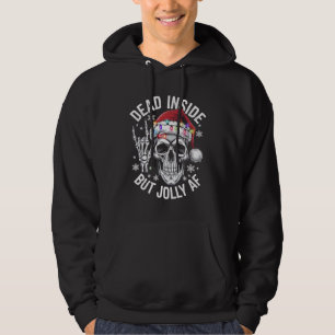 Sudadera Muerto por dentro pero regalo de Navidad Jolly AF 